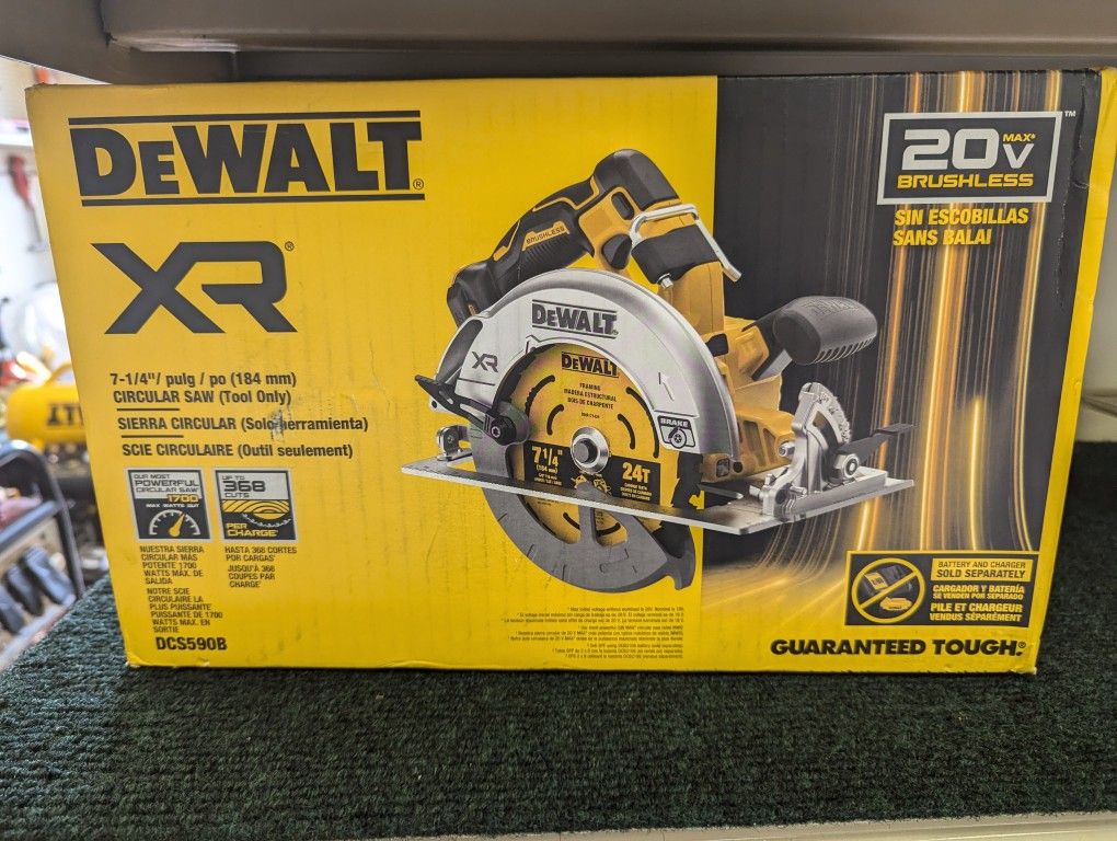 Dewalt Circular 7-1/4" Saw DCS590B Tool Only