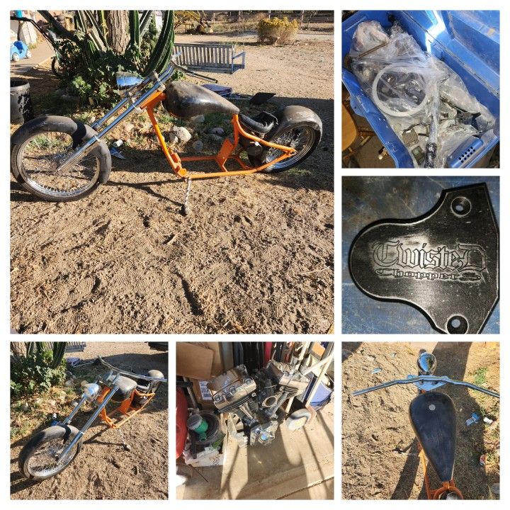 Twisted Choppers Custom Chopper Built Harley Davidson
