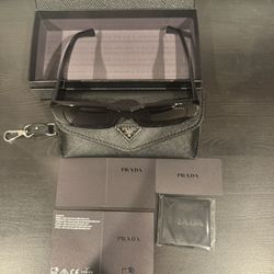 Prada Sunglasses – SPR17W | Black | Box & Case Included