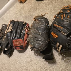 Baseball Mitts , Assorted 