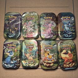 Pokémon Prismatic Tins Complete Eveelution Set