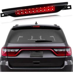 High Mount Stop LED Third Brake Light Fit For 2011-2017 Dodge Durango Jeep Grand Cherokee Dodge Caliber Jeep Compass(Smoke)