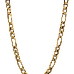 Mens 10K Gold Figaro-Link Chain