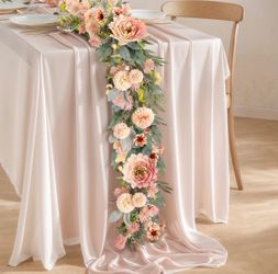 LZNPA 6 Ft Hydrangea Flower Garland - Pink