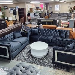 Heibero Living Room Sofa Loveseat And Chair $10 Down Payment Financing and Delivery available