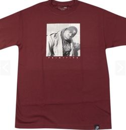 Primitive Biggie Raiders Burgundy T shirt sz Large