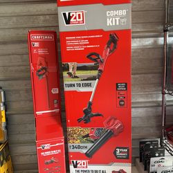 Craftsman V20 String Trimmer and Blower Combo + 20" Hedge Trimmer