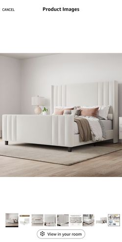 New Upholstered King Bed Frame