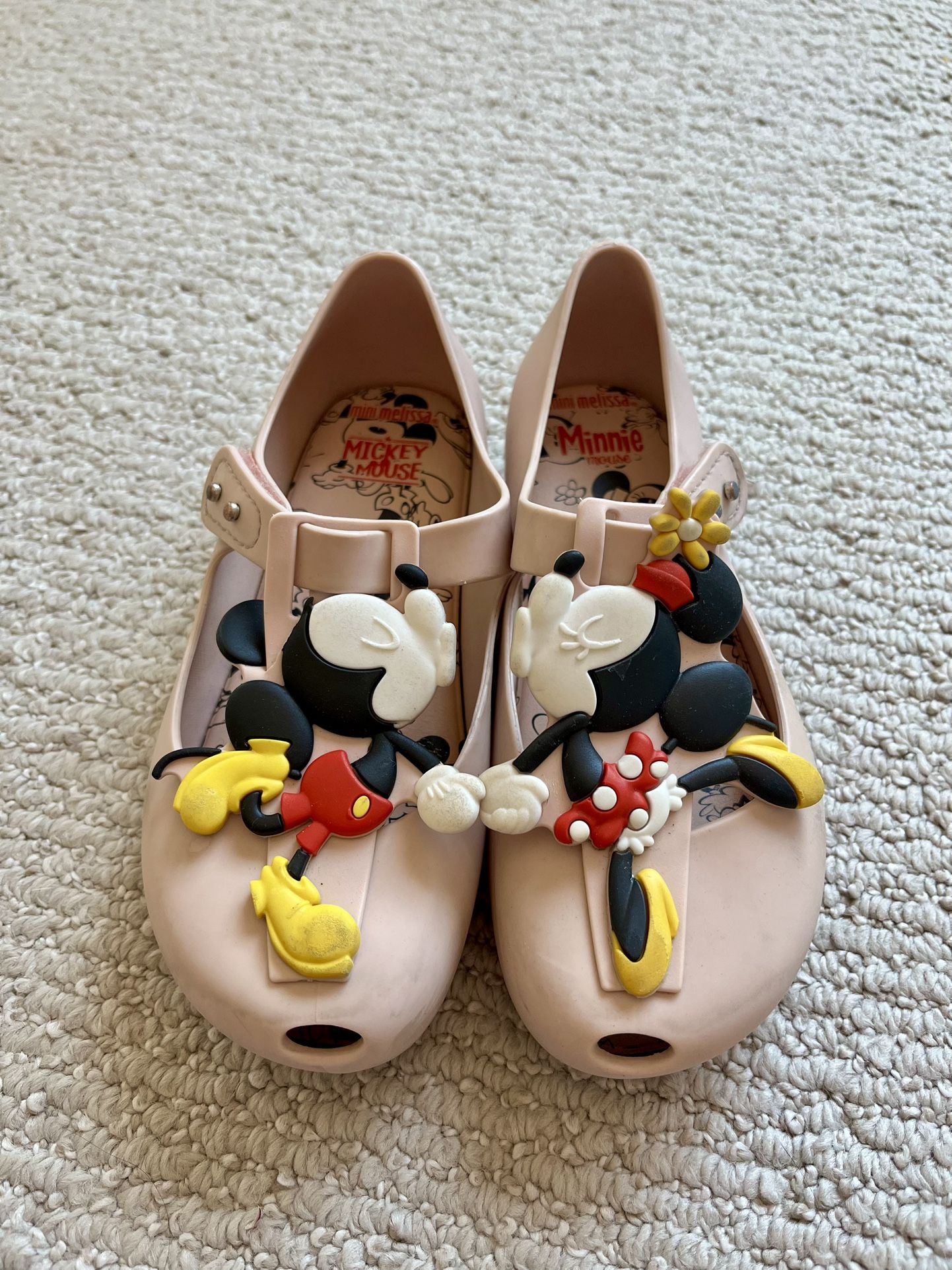 Mini Melissa Kissing Mickey and Minnie Flats - Size 12