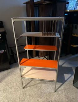 Aluminum And Wood Hobby Shelf - $10 OBO