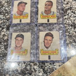 Wow ! Rare ! Scarce! 1966 Rub Off Tattoos Vintage Nice Condition Brooks Robinson ,Joe Torre + All 4 For Only $12 