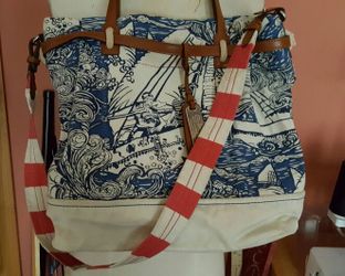 Polo Ralph Lauren canvas shoulder bag