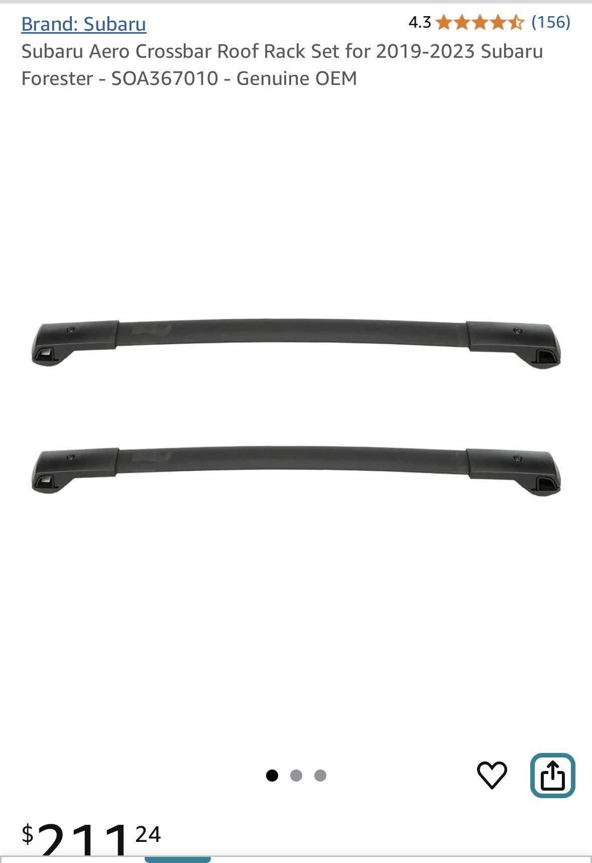 Subaru Forester Crossbars- OEM