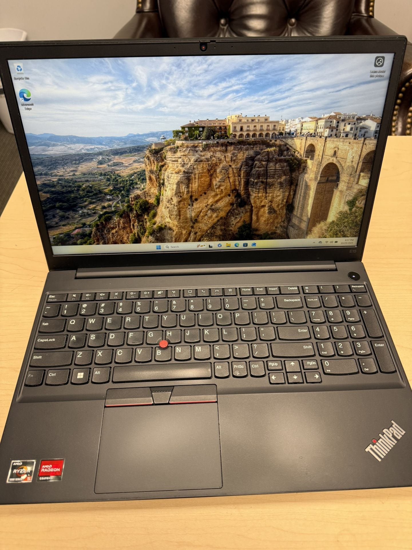 Lenovo Laptop E15 AMD Ryzen 5 5500U With Radeon Graphics 