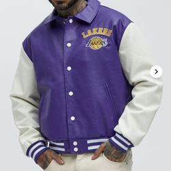 LA Lakers Leather Jacket 