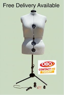 OBO Dritz Twin-Fit Full-Figure Adjustable Dress Form Female Clothing Mannequin