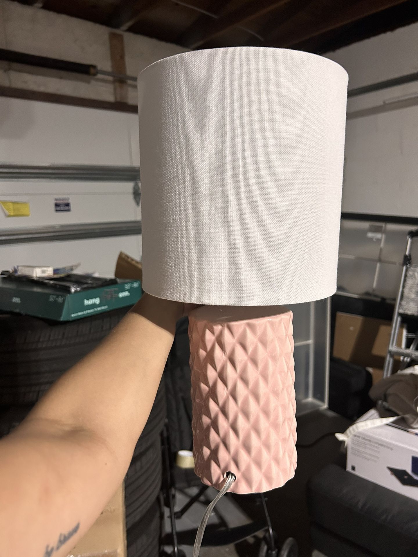 PINK LAMP FOR DESK OR NIGHTSTAND 