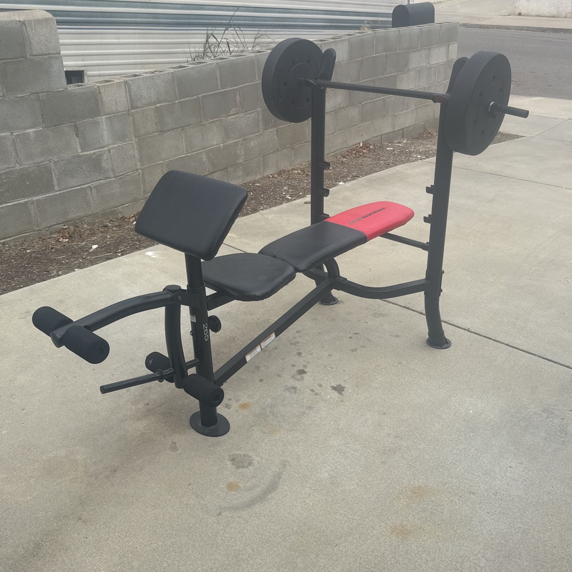 Weight Bench Press $40+ Extra Weights