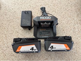 New Ridgid batteries & charger