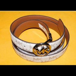Authentic MICHAEL KORS genuine leather reversible belt NEW 38-48"