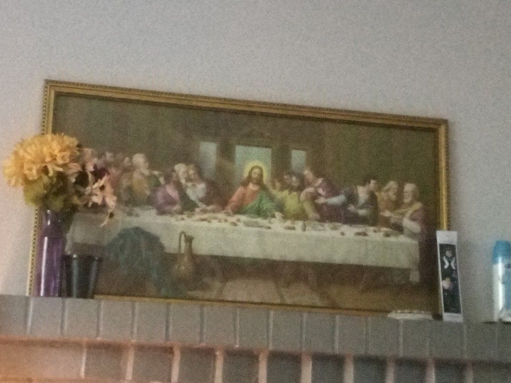 Vintage Last Supper Painting