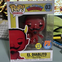 Funko Pop Board Games Lotería #03 El Diablito Glow In The Dark PX Previews Exclusive