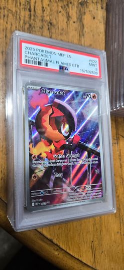 PSA 9 Charcadet Pokémon Card #022 Phantasmal Flames ETB