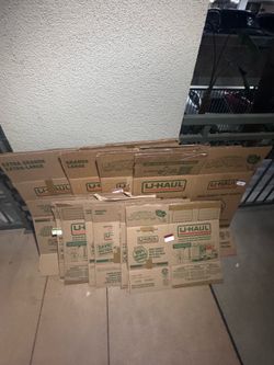 16 U-Haul Moving Boxes – 12 Small, 3 Large, 1 XL