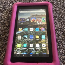 Fire 7 Kids Edition Tablet, 7" Display, 48 GB, Pink Kid-Proof Case