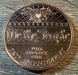 We The People 2nd Amendment 1 Oz .999 Copper Round Coin