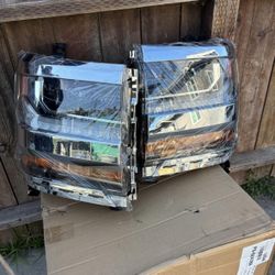 2016-2018 CHEVY SILVERADO 1500 HID/ XENON W/LED HEADLIGHTS AFTERMARKET 