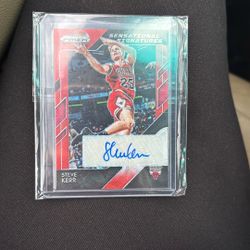 Steve Kerr Player Card Signed 