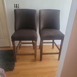 Restoration Hardware, Dk.Grey Bar Height Chairs
