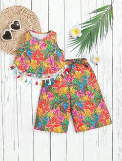 Girls Tropical 2-Piece Outfit 18-24 Months