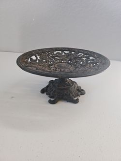 Greek Gods Cast Iron Decorative Pedestal Tray