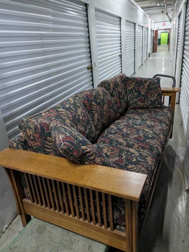 Bassett MCM Mission Style Sofas. 2 Identical Units. for Sale in Chicago