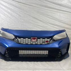 Type R Style Bumper Cover Grille Grill Set For 2022 2023 2024+2025 Honda Civic Sedan