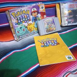 Nintendo N64 Pokemon Puzzle League Cib Rough 