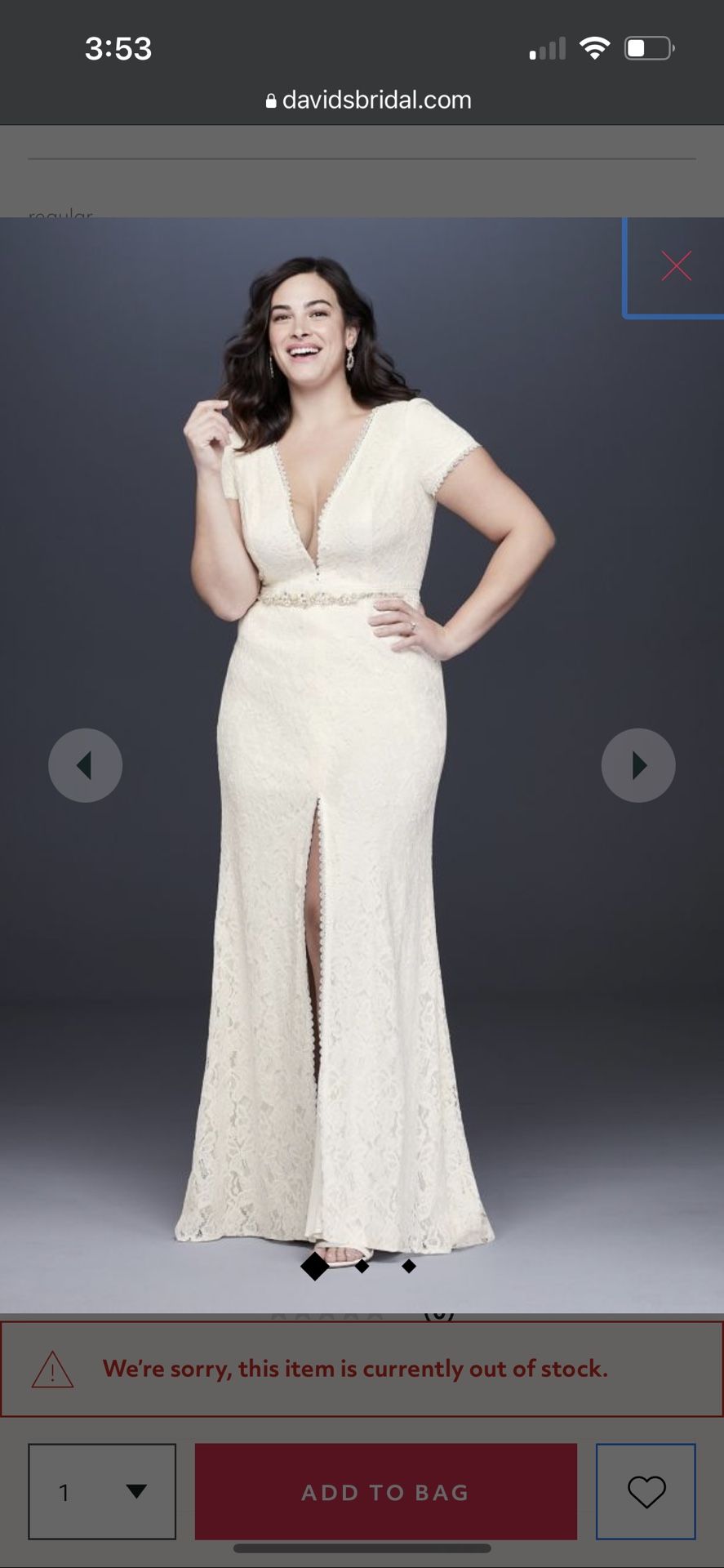 Wedding Dress Street Size 18/20