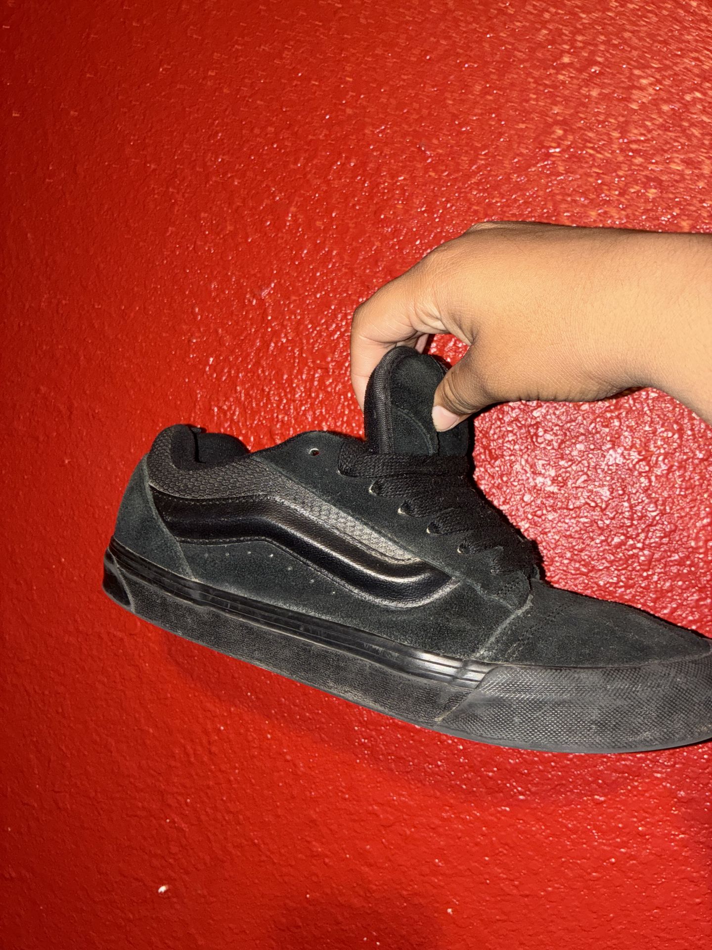 ALL BLACK KNU SKOOL VANS