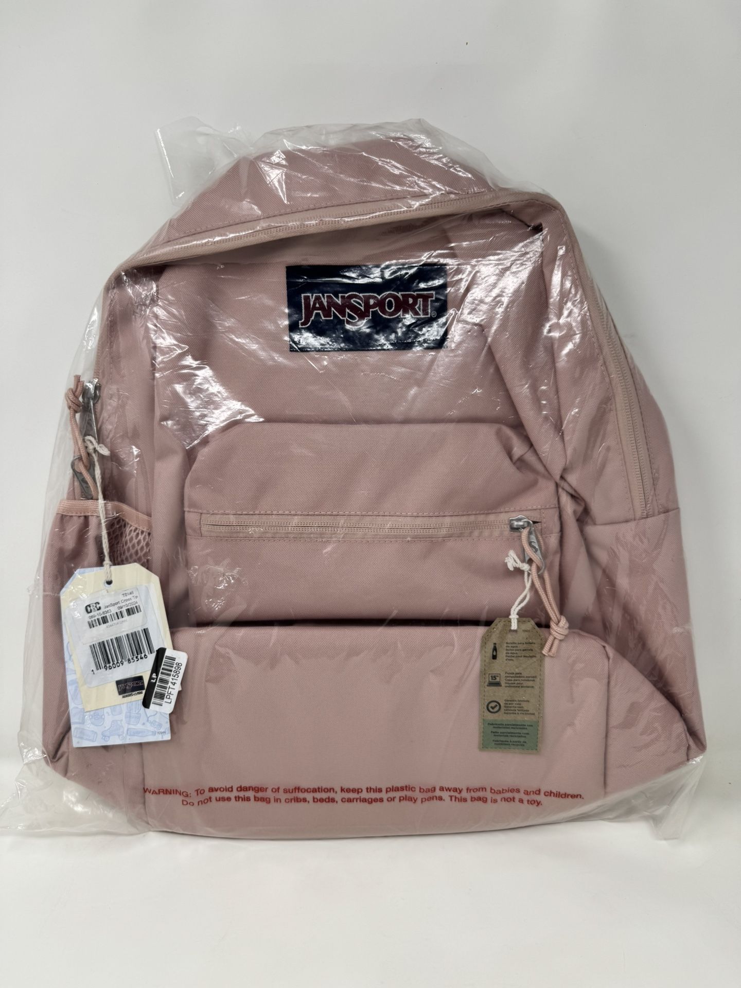 JanSport Cross Town Plus 17" Backpack - Misty Rose (Brand New)