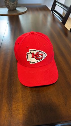 Kansas City Chiefs football hat, Velcro strap. Never used.