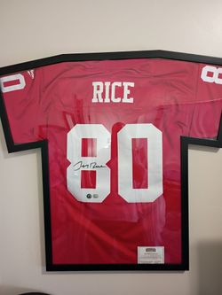 Jerry Rice signed jersey