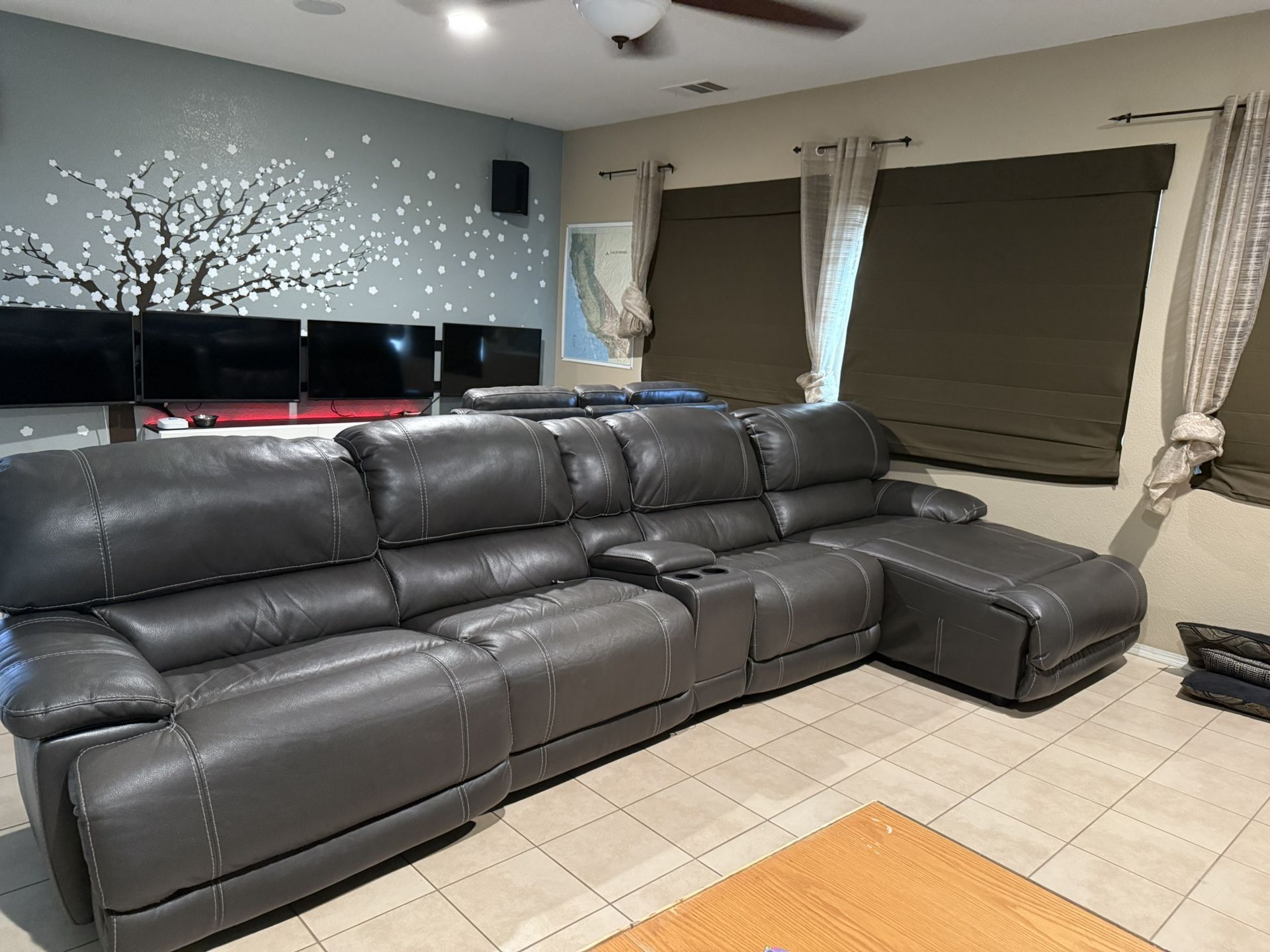 Reclining Sectional Couch, Azul Model From Mor