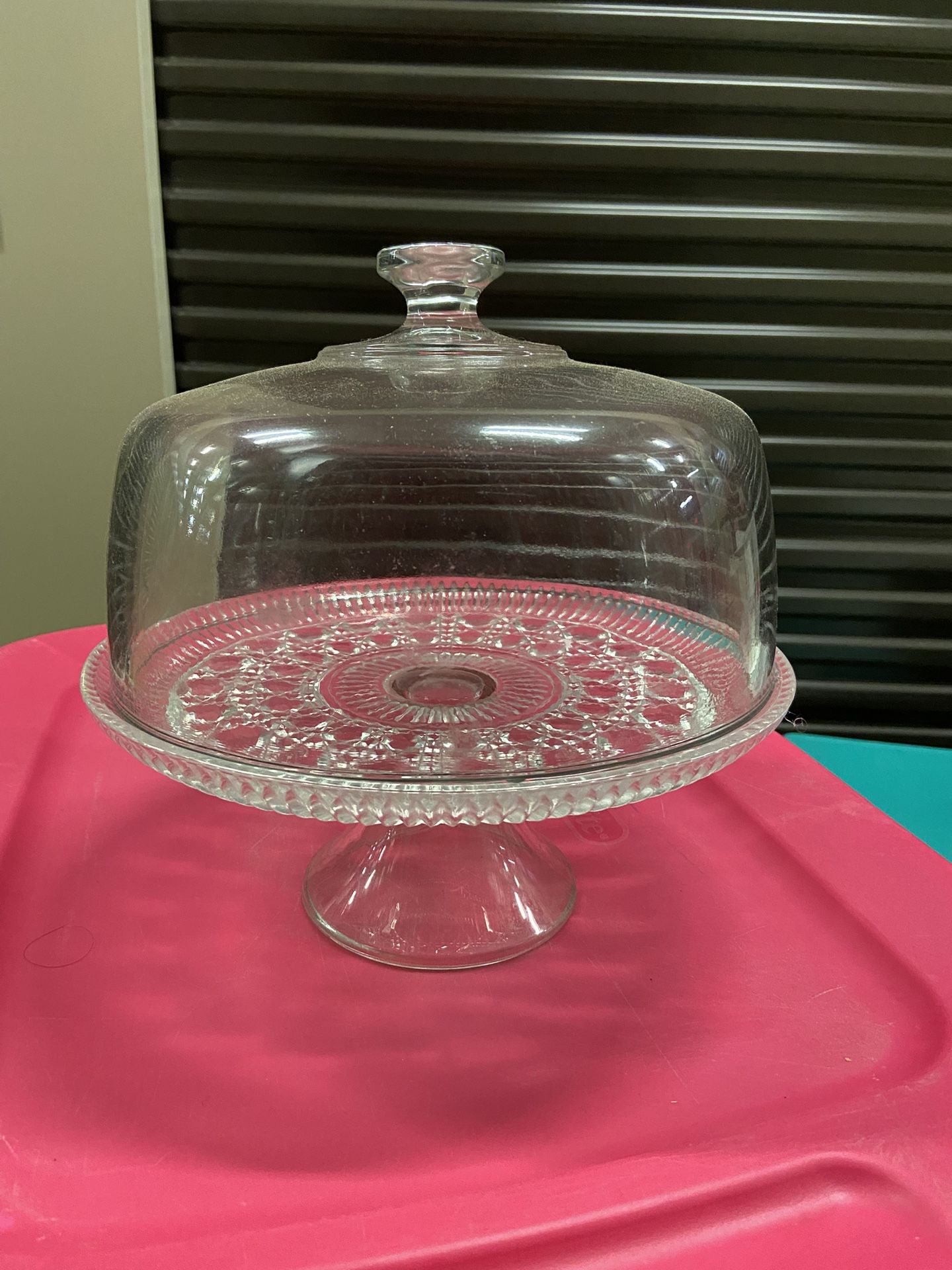 Crystal Cake Stand With Cover
