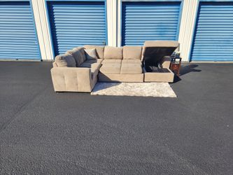 Sleeper Sectionals Sofa With Chaise + Storage FREE DELIVERY