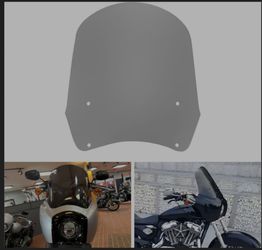FATECIM 15" Smoke Windscreen Windshield for Harley Dyna FXDXT T-Sport Fairing