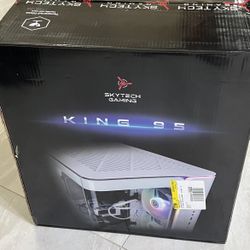 Skytech Gaming PC - KING95 Gaming Desktop PC - AMD Ryzen 7 9700X - 32GB Memory - NVIDIA RTX Geforce 5070 - 2TB NVMe SSD - White