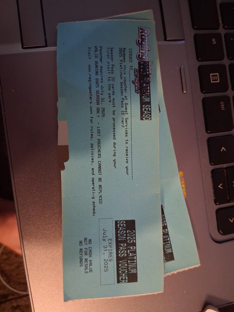 2 Platinum Raging Waters Summer Passes