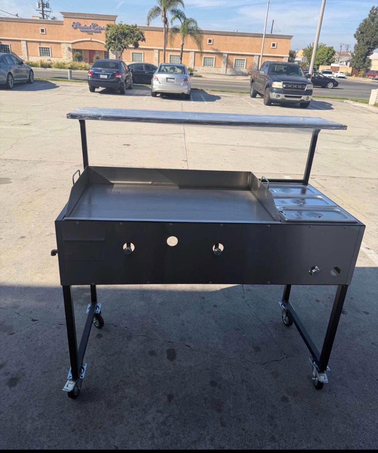Planchas taqueras de 36” con 3 charolas I Mangera